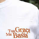 Camiseta Branca Teu Amor me Sustenta - Coleção EUA