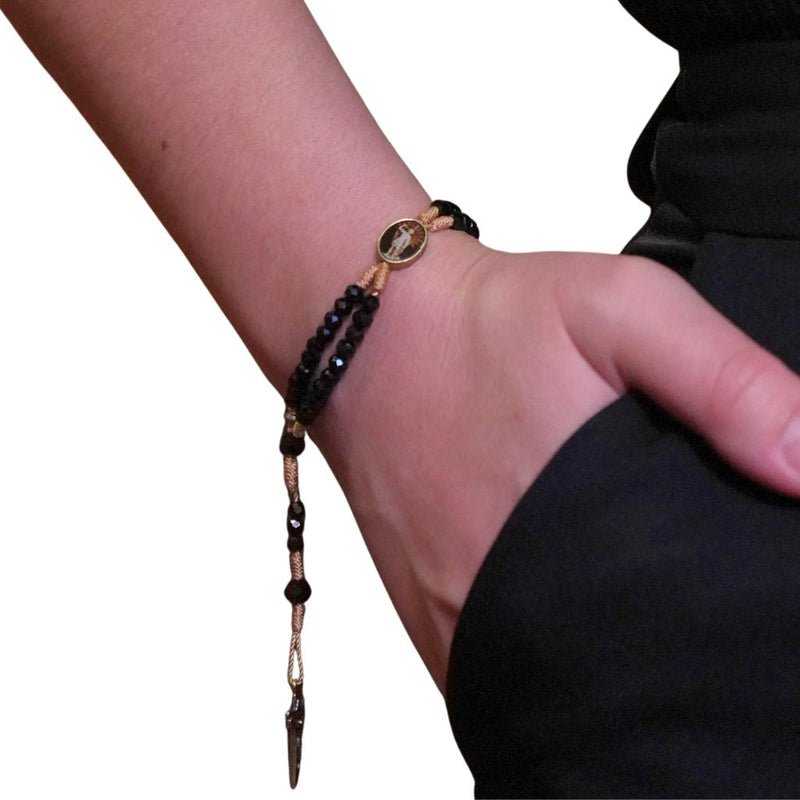 Pulseira Cristal Preto São Miguel