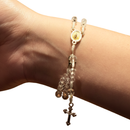 Pulseira Terço Cristal Nossa Senhora Aparecida