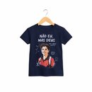 Camiseta Infantil Azul-Marinho Não Eu, Mas Deus