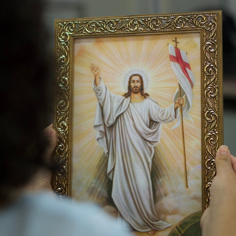 Quadro Jesus Ressuscitado 20x30cm
