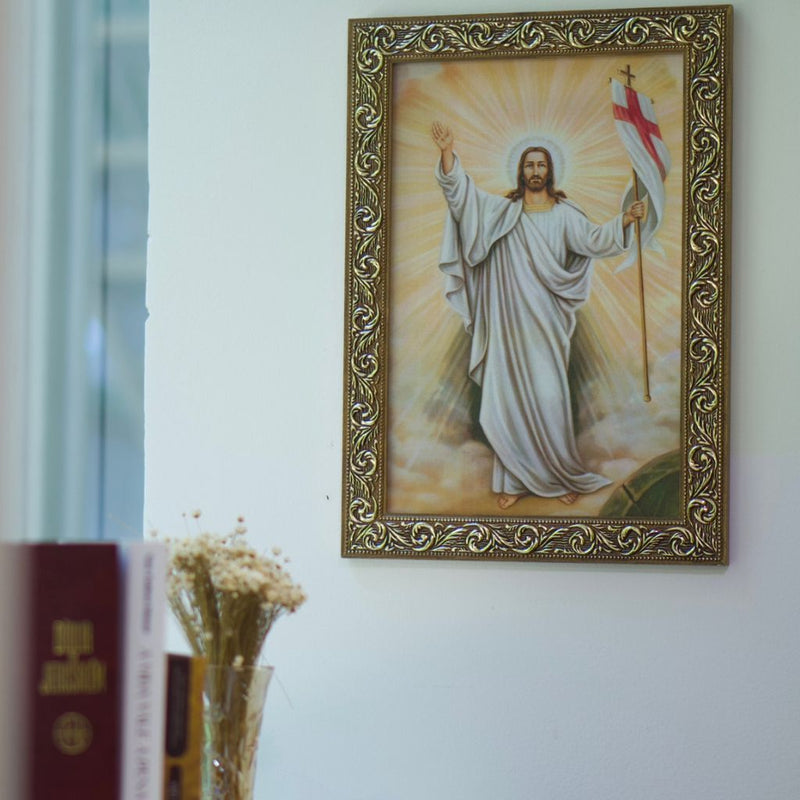 Quadro Jesus Ressuscitado 20x30cm