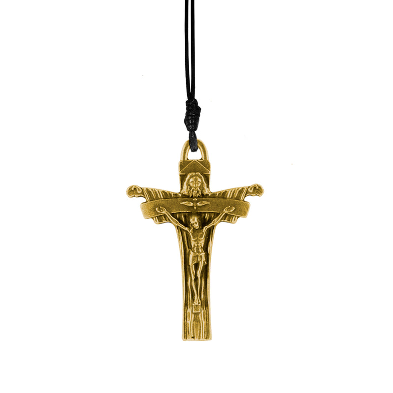 Cordão Encerado com Cruz Carmelita 3,5cm