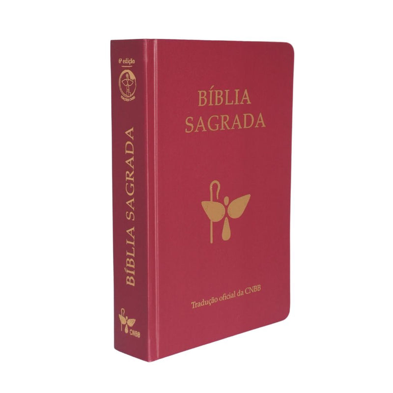 Biblia Sagrada Capa Vinho Semi Luxo 6ª Edição