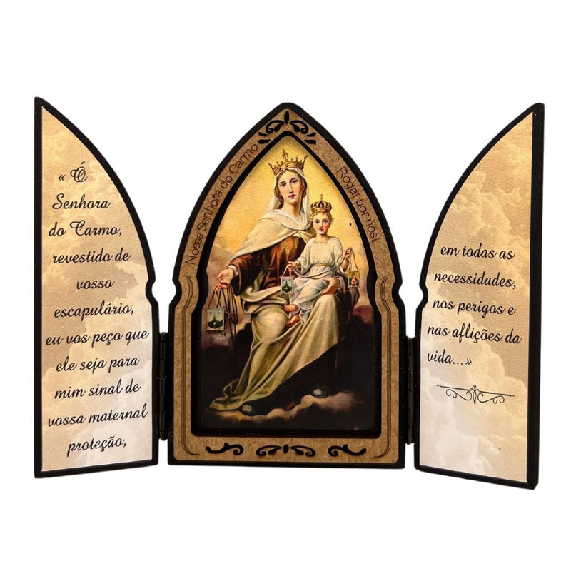 Capela Nossa Senhora do Carmo com portas para Oratório - MDF