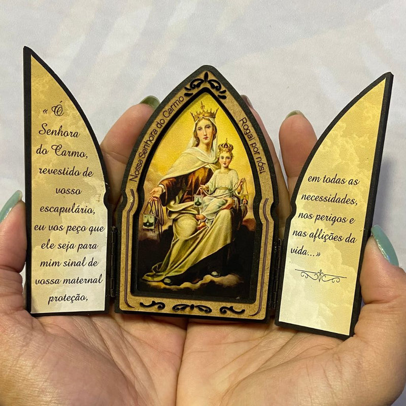 Capela Nossa Senhora do Carmo com portas para Oratório - MDF