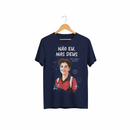Camiseta Azul-Marinho Não Eu, Mas Deus São Carlo Acutis