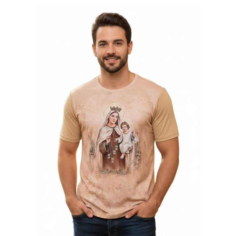 Camiseta Devoção ao Escapulário – Nossa Senhora do Carmo