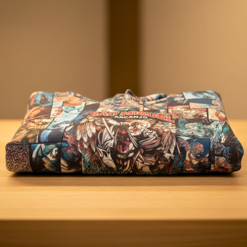 Moletom Masculino Estampado São Miguel Arcanjo | Arte em Quadrinhos