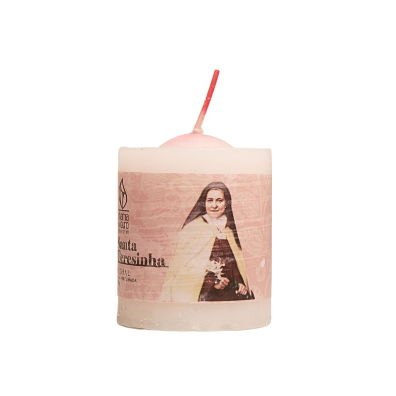 Vela Perfumada Santa Teresinha Floral