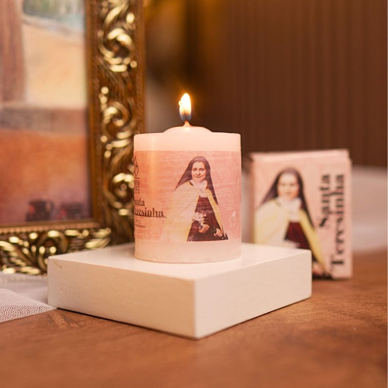 Vela Perfumada Santa Teresinha Floral