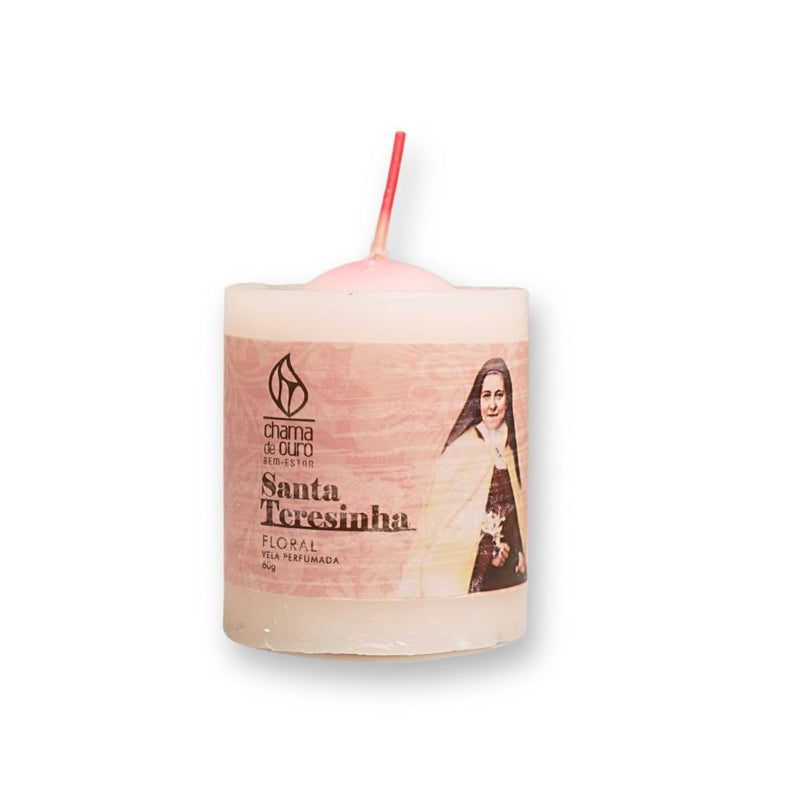 Vela Perfumada Santa Teresinha Floral